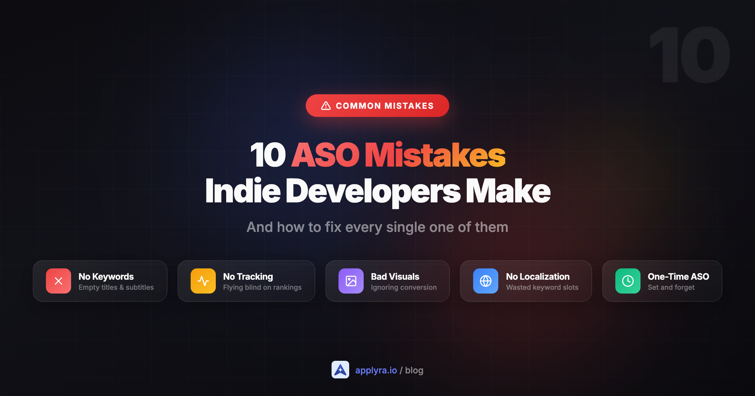 10 ASO Mistakes Indie Developers Keep Making preview image